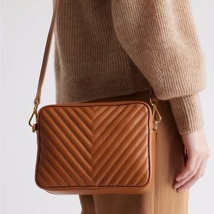 Quince Italian Leather Quilted Crossbody Bag